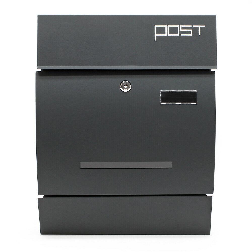 Cassetta postale dal design moderno porta giornali da parete antracite 16_0000062