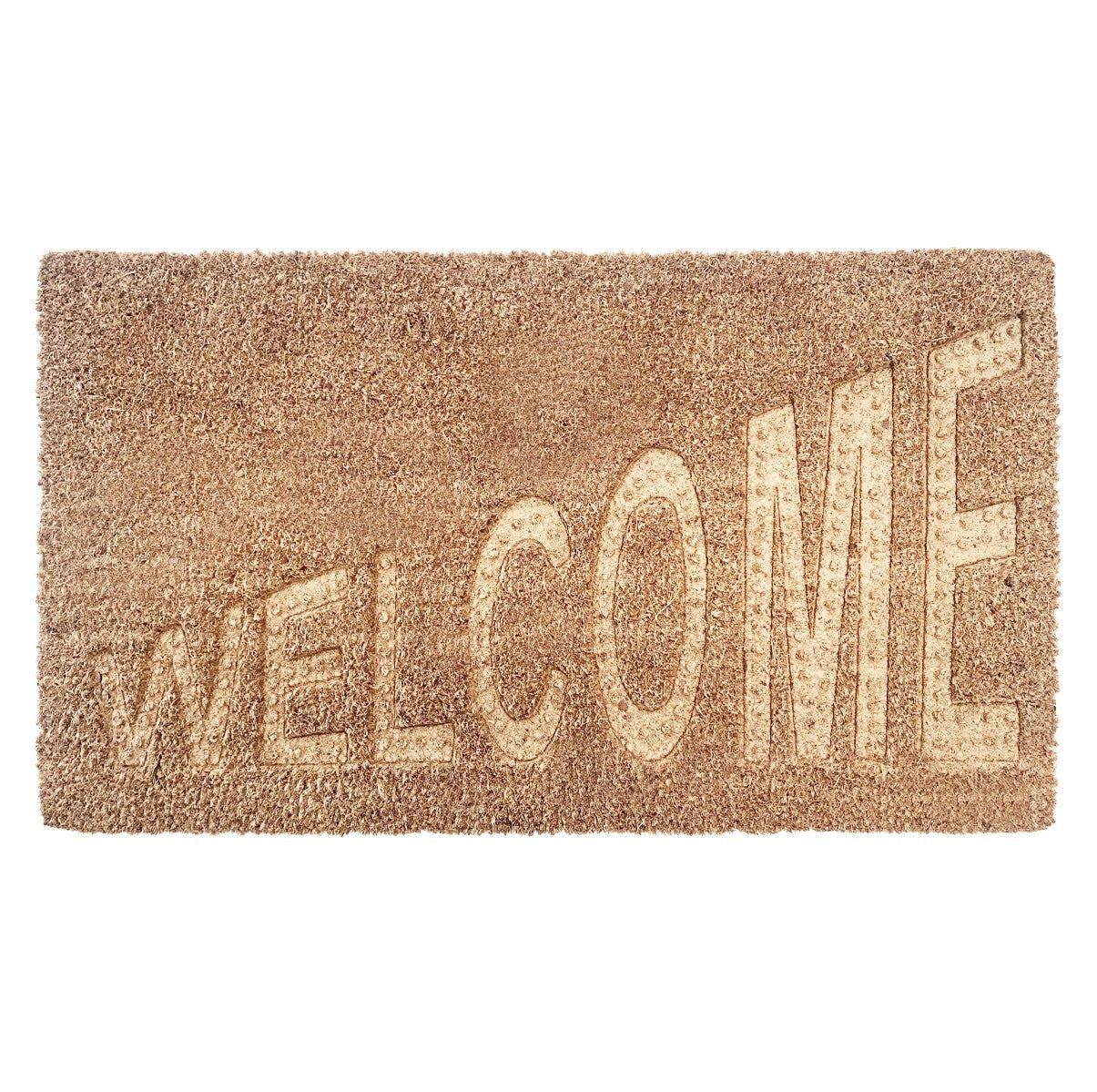 Zerbino Cocco 3D Moderno 40x70 Cm Antiscivolo Tappeto Rettangolare Porta Ingresso Entrata - D