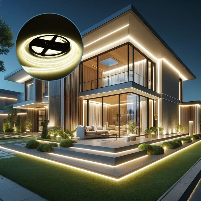 STRISCIA LED SMD 9W 10MT IP66 IMPERMEABILE LUCE BIANCO NATURALE ESTERNO INTERNO