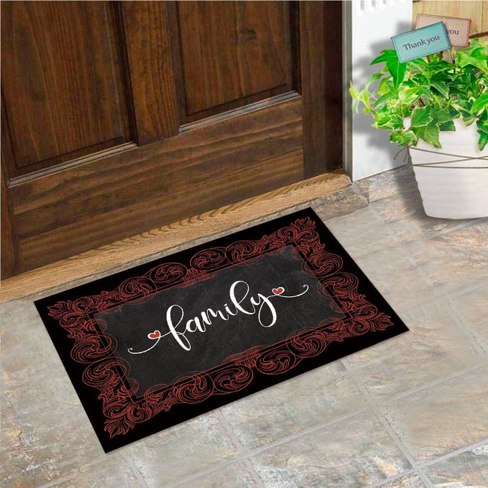 Zerbino Gomma Sostenibile 40X70 Antiscivolo Ingresso Interno Esterno Moderno Dis.A