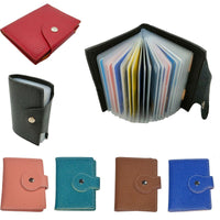 PORTAFOGLIO PORTA CARTE CREDITO SIMIL PELLE MORBIDA 20 TASCHE SLIM DOCUMENTI