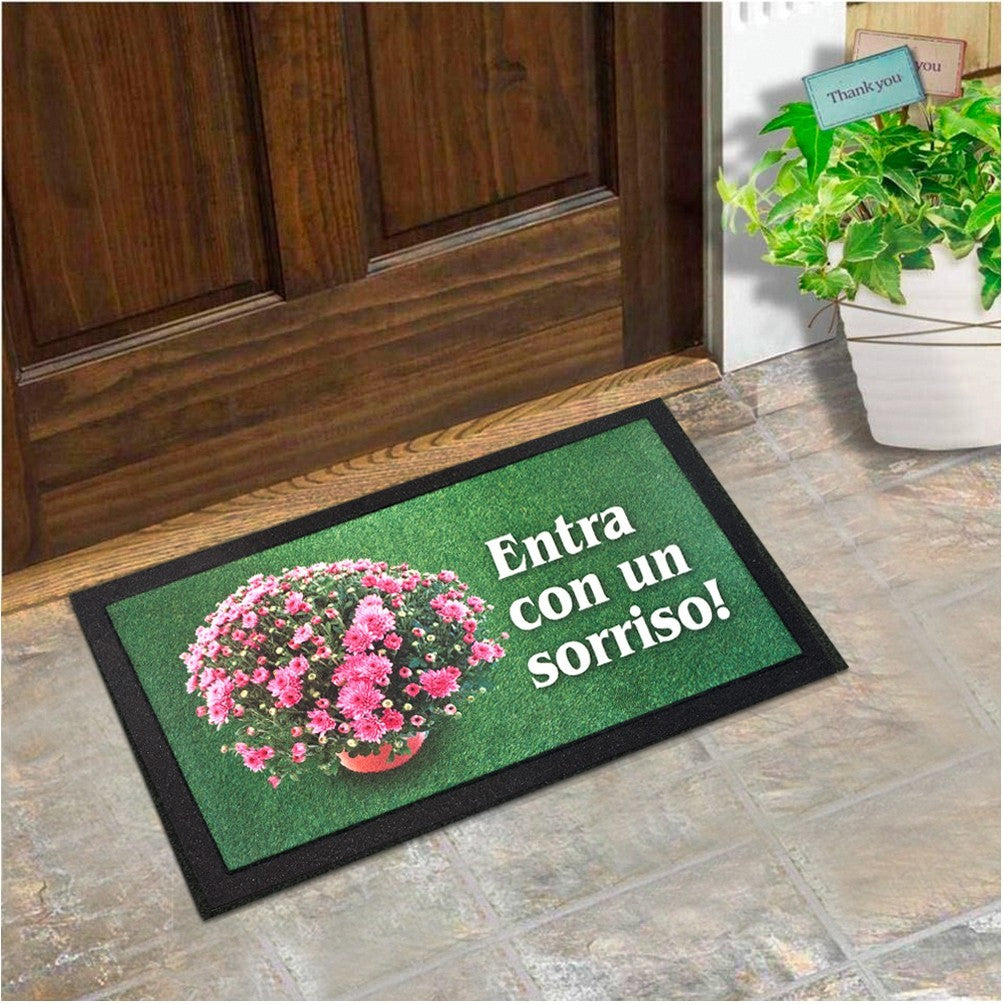 Zerbino Ingresso 40x70 Asciugapassi Antiscivolo Moderno Made In Italy Dis.D