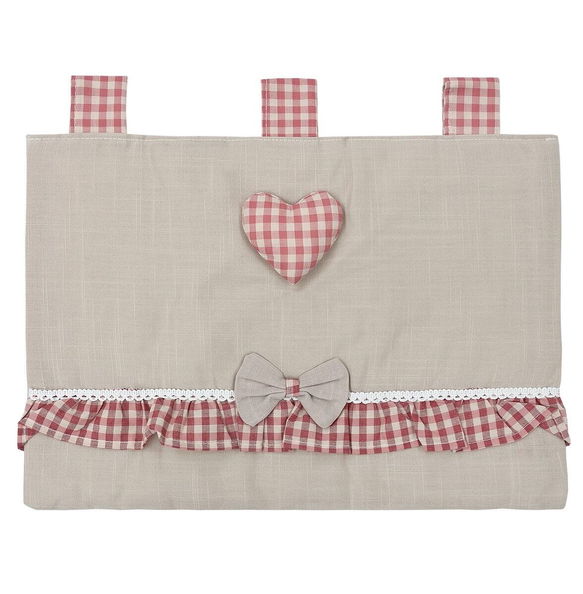 Copriforno Cucina Universale Morbido Cuore Rosso Ricamato Proteggi Forno