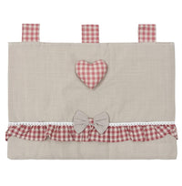 Copriforno Cucina Universale Morbido Cuore Rosso Ricamato Proteggi Forno