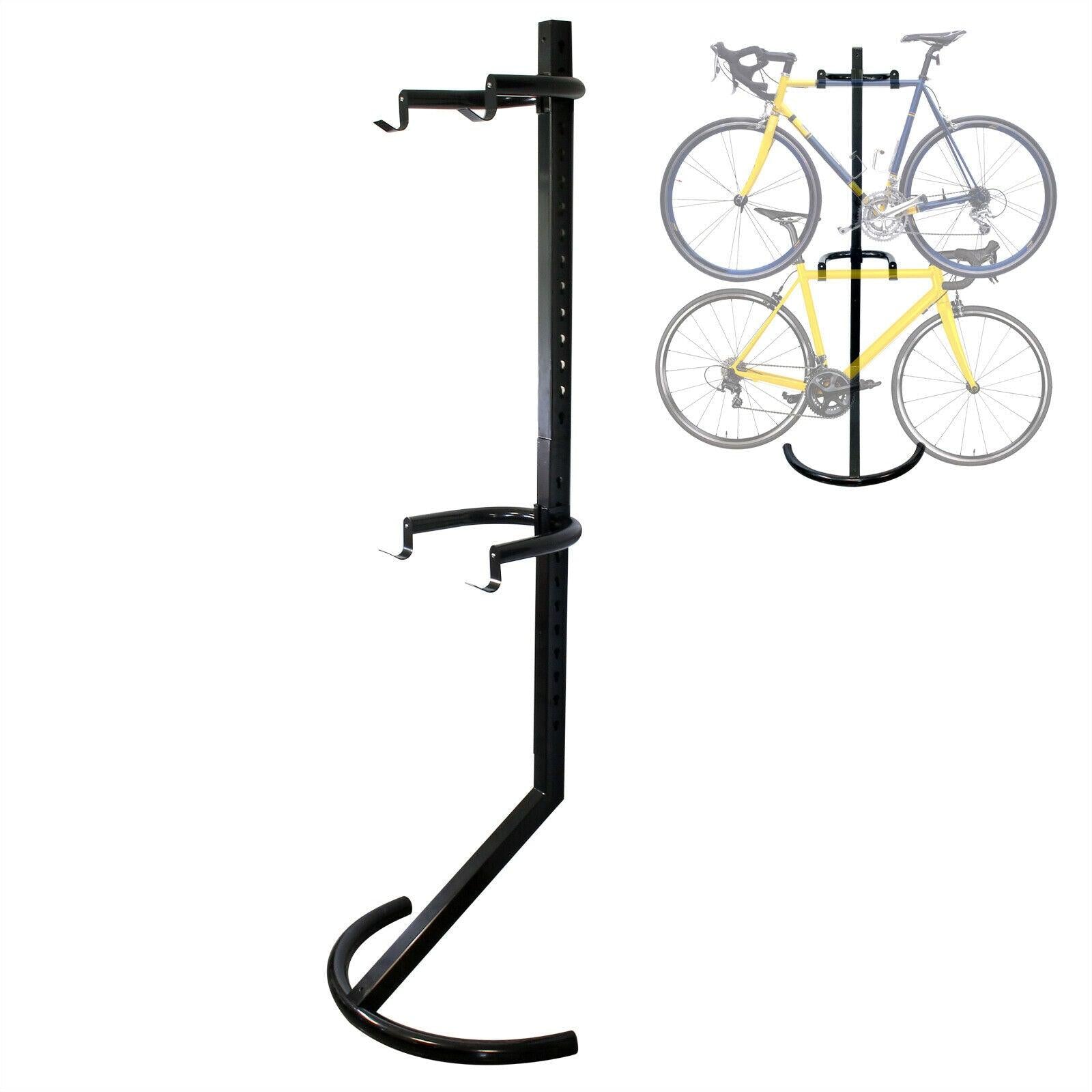 Cavalletto per 2 bici 90 kg sistema supporto bicicletta aggancio sospensione 16_0002621