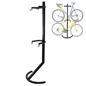 Cavalletto per 2 bici 90 kg sistema supporto bicicletta aggancio sospensione 16_0002621