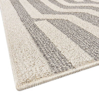 Tappeto Cucina A Righe 50x80 Cm 3D Morbido Bordato Passatoia Ingresso Assorbente Antiscivolo Beige