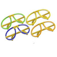 KIT 6 PEZZI OCCHIALI LUMINOSI STARLIGHT PARTY FLUO CONCERTI FESTE FLUORESCENTE