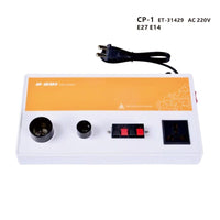 TESTER BANCO APPLIQUE LAMPADE ATTACCO E27 E14 LED A 2 VIE LAMPADE LAMPADINE