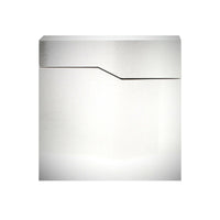 Cassetta postale di design in acciaio inox scomparto per giornali montante in acciaio inox argento 16_0000094