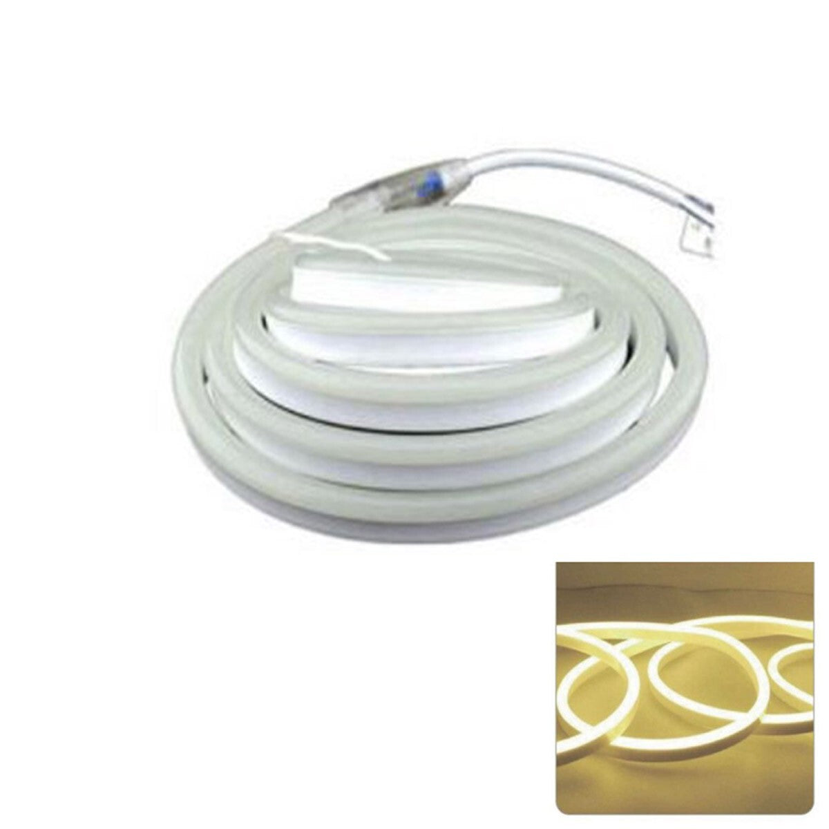 STRISCIA LED 2 MT METRI LUCE NATURALE FLESSIBILE TUBO DECORATIVO NEON IP65 12V