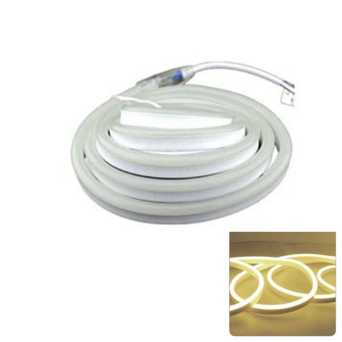 STRISCIA LED 2 MT METRI LUCE NATURALE FLESSIBILE TUBO DECORATIVO NEON IP65 12V