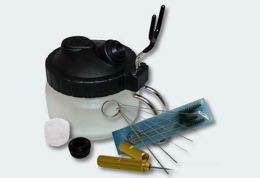 Stazione di pulizia dell'aerografo strumenti per aerografo cinque spazzole sei fili e ago 16_0002218