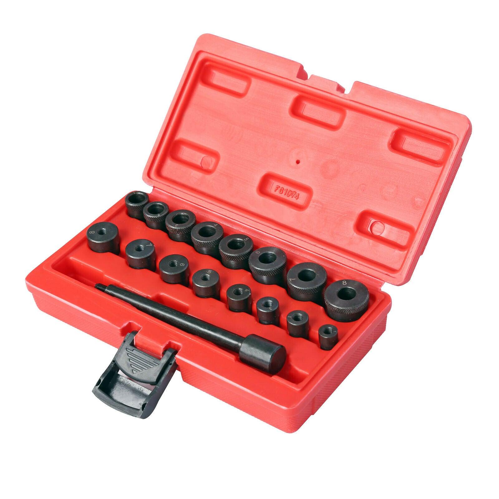 Set di 17 attrezzi per centraggio perno universale per centraggio frizione auto 16_0002580
