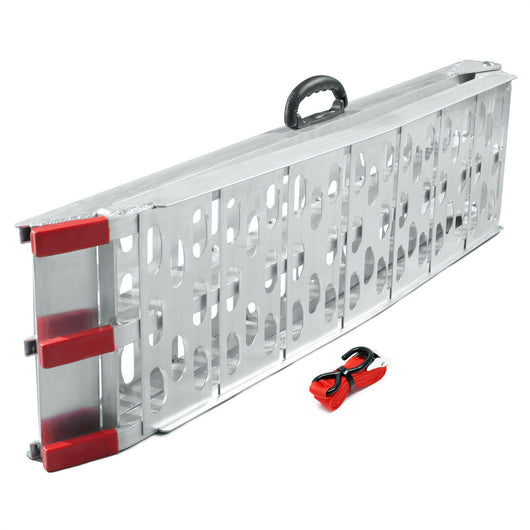 Rampa di carico pieghevole 226 cm 340 kg rampa di accesso per quad moto ATV in alluminio 16_0002134