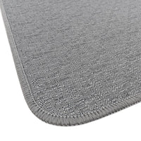 Tappeto Cucina Tinta Unita Striato 54x140 Cm Bordato Assorbente Passatoia Casa Antiscivolo Grigio