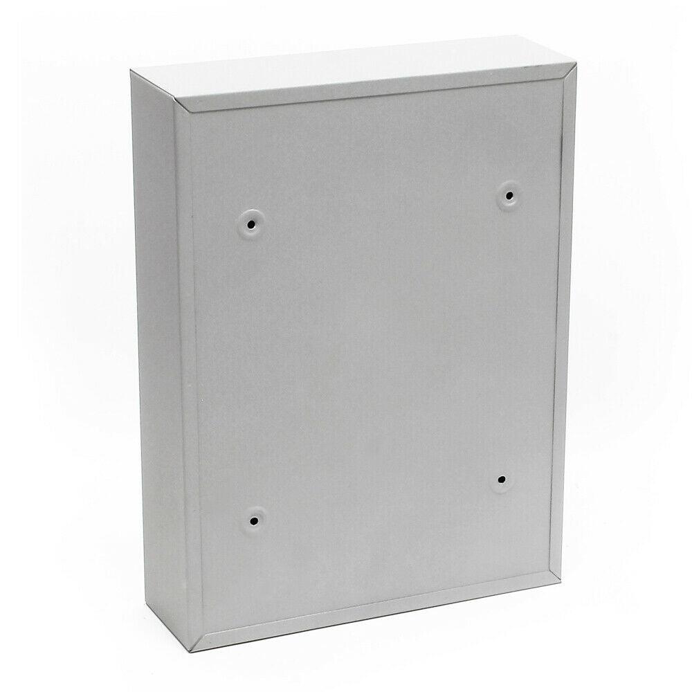 Cassetta postale di design da parete in acciaio zincato argento 16_0000068