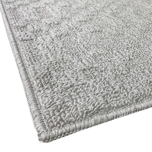 Tappeto Bagno 3D Morbido Assorbente Antiscivolo Lavabile Scendiletto Camera 45x75 Cm Grigio