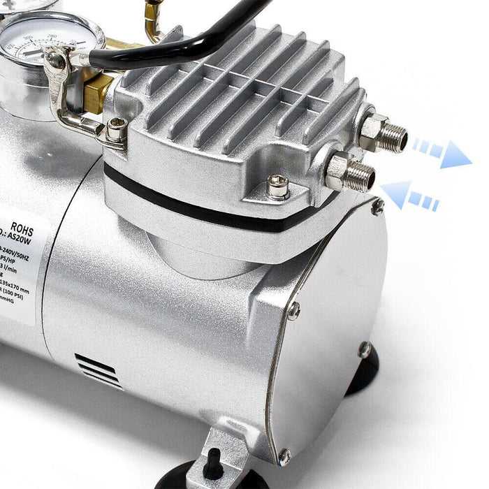 Compressore per aerografo Watt con pompa a vuoto in un unico dispositivo 16_0001733