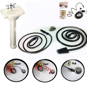 SINK SNAKE FILO FILI STURA LAVANDINO PULISCI TUBI CAVO TUBO STURA BAGNO CUCINA