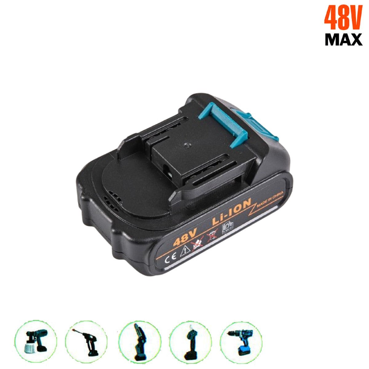 BATTERIA RICAMBIO 48V 1500MAH MOTOSEGA IDROPULITRICE DECESPUGLIATORE BATTERIE