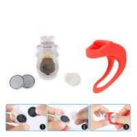 KIT 2 LUCI A LED POSIZIONE BICI SILICONE ANTERIORE POSTERIORE BICICLETTA LIGHT