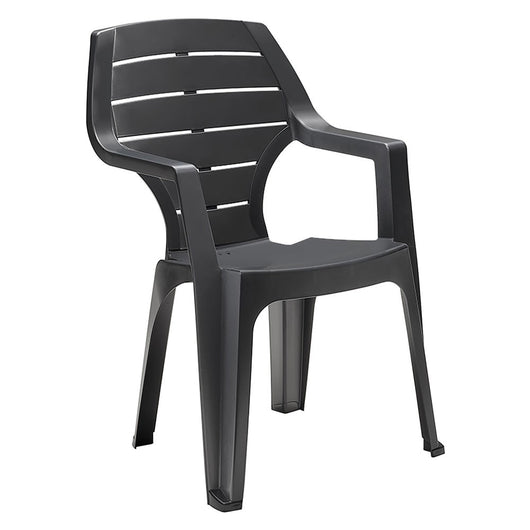 sedia in polipropilene alta antracite