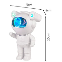 PROIETTORE ASTRONAUTA LUCE NOTTURNA SPEAKER BLUETOOTH CAMERETTA RGB TELECOMANDO