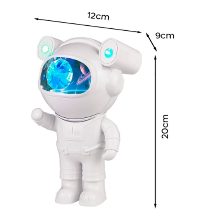 PROIETTORE ASTRONAUTA LUCE NOTTURNA SPEAKER BLUETOOTH CAMERETTA RGB TELECOMANDO