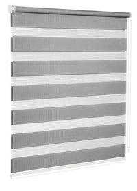 Tenda a Rullo 180x180 Cm Finestra Porta Interno Casa Ufficio Kit Montaggio Parete Telaio No Fori Grigio