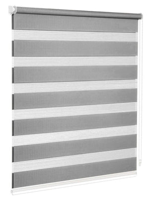 Tenda a Rullo 180x180 Cm Finestra Porta Interno Casa Ufficio Kit Montaggio Parete Telaio No Fori Grigio