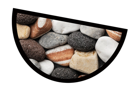 Zerbino Gomma Sostenibile 40X70 Antiscivolo Ingresso Interno Esterno Moderno Semiluna Dis.MG