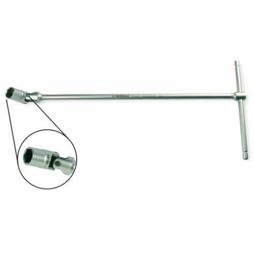 CHIAVE A T DOPPIO SNODO CHIAVE A BUSSOLA CON TESTA SNODABILE MANIGLIA A T 16mm