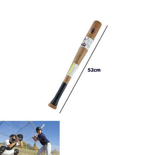 MAZZA DA BASEBALL SOFTBALL LEGNO SPORT ALLENAMENTO ADULTI BAMBINI 52CM 94482