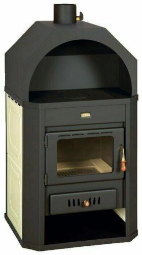 Stufa a Legna Integrale Boiler 17+6 Kw Colorato Lati Niche Prity W17