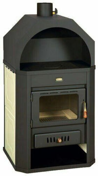 Stufa a Legna Integrale Boiler 17+6 Kw Colorato Lati Niche Prity W17