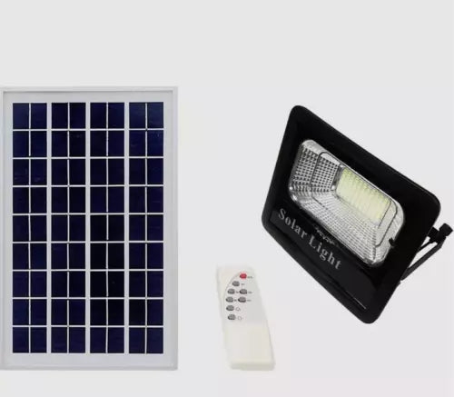 Faro 800W Led Compatto Da Esterno Con Pannello Solare E Controllo Remoto