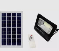 Faro 800W Led Compatto Da Esterno Con Pannello Solare E Controllo Remoto