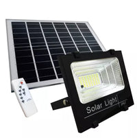 4 X FARO LED 100 Watt SMD Luce Bianca Con PANNELLO SOLARE E SENSORE telecomando