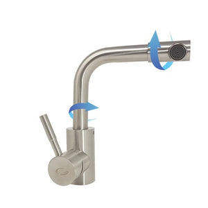 RUBINETTO MISCELATORE CUCINA LAVELLO MODERNO CANNA GIREVOLE LAVABO CASA S9005