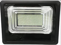 4 X FARO LED 100 Watt SMD Luce Bianca Con PANNELLO SOLARE E SENSORE telecomando