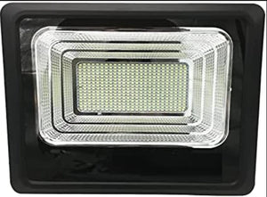 4 X FARO LED 100 Watt SMD Luce Bianca Con PANNELLO SOLARE E SENSORE telecomando