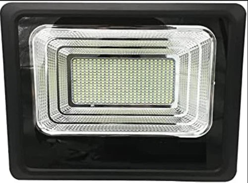 4 X FARO LED 100 Watt SMD Luce Bianca Con PANNELLO SOLARE E SENSORE telecomando