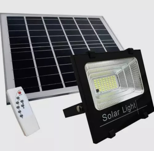 Faro 800W Led Compatto Da Esterno Con Pannello Solare E Controllo Remoto
