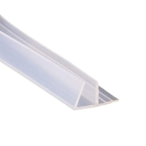 GUARNIZIONE BOX DOCCIA PROFILO F RICAMBIO SILICONE TRASPARENTE 6MM 2MT 74234