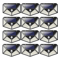 12 pezzi faretti a LED con pannello solare per esterno giardino garage CASA