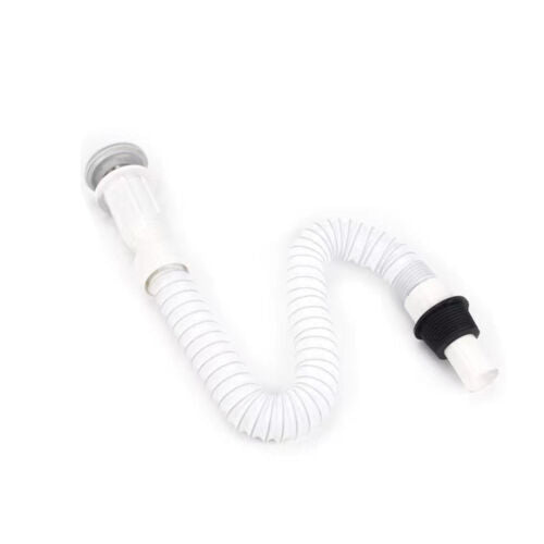 TUBO DI SCARICO FLESSIBILE LAVABO A FALDA UNIVERSALE ACCIAIO FOGNARIO DGO-159