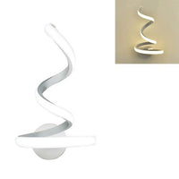 APPLIQUE LAMPADA INTERNO MODERNA PARETE MURO SPIRALE 13W LUCE NATURALE ST-002