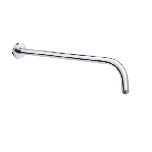 BRACCIO DOCCIA ACCIAIO CROMATO PER SOFFIONE ARREDO BAGNO UNIVERSALE 45CM 01988