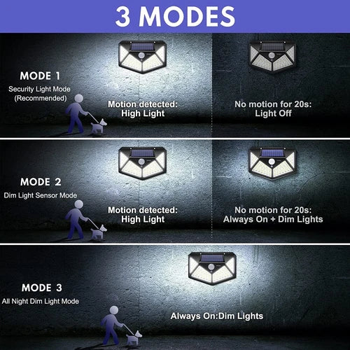 12 pezzi faretti a LED con pannello solare per esterno giardino garage CASA